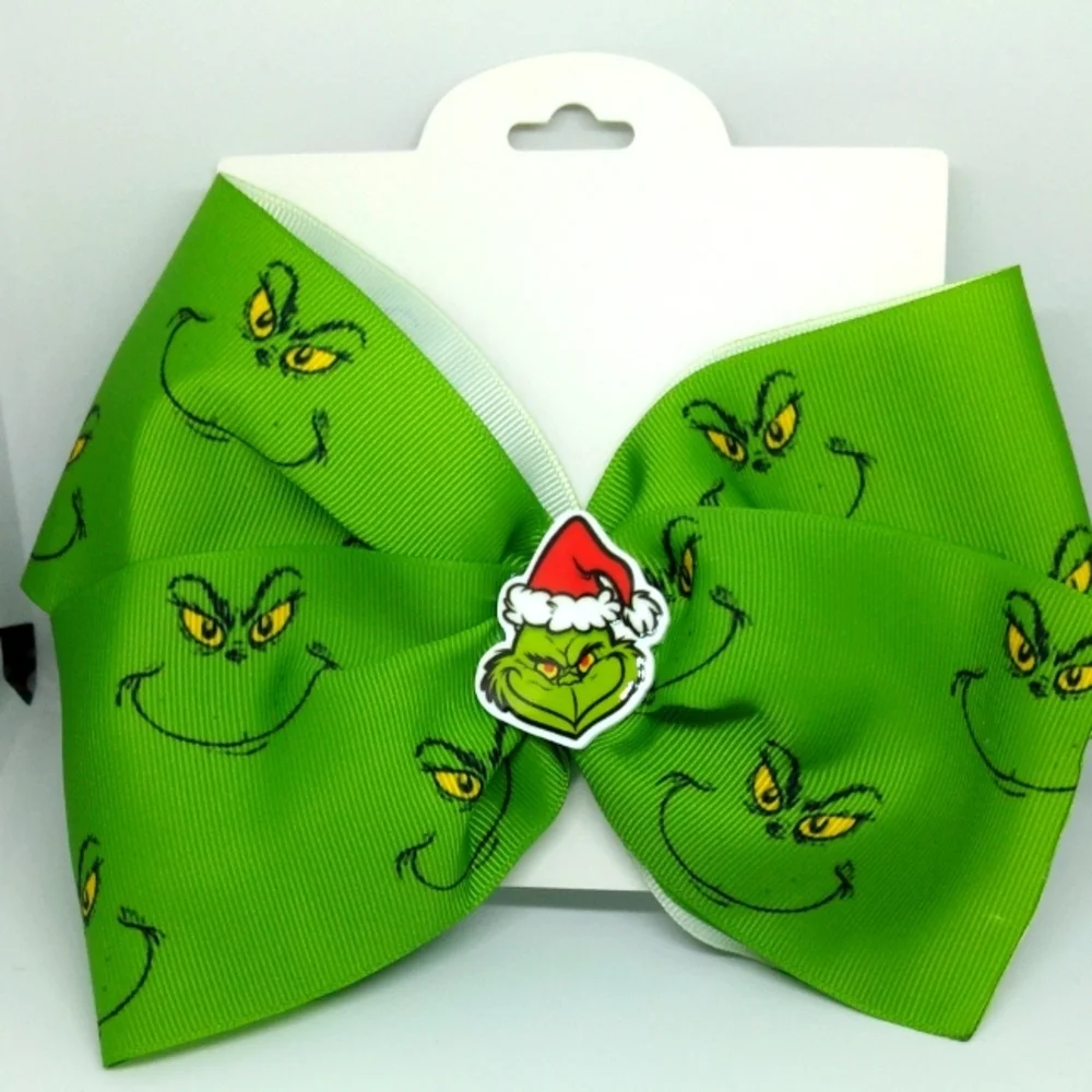 The Grinch hair bow